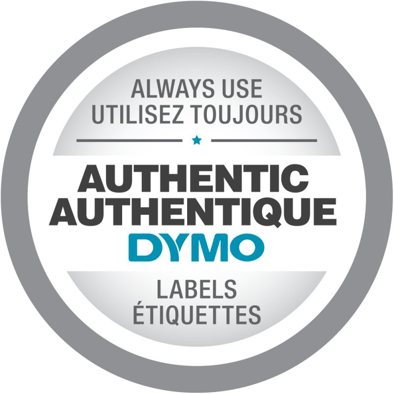 DYMO S0721630 ruban d'étiquette Noir sur rouge