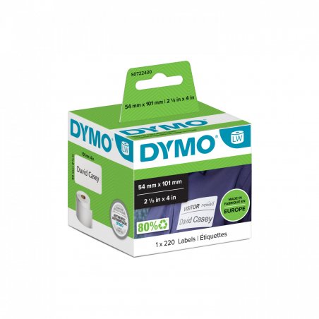 DYMO LW - Étiquettes d'expédition/de badge nominatif - 54 x 101 mm - S0722430