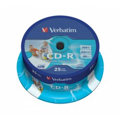 Verbatim CD-R AZO Wide Inkjet Printable 700 Mo 25 pièce(s)