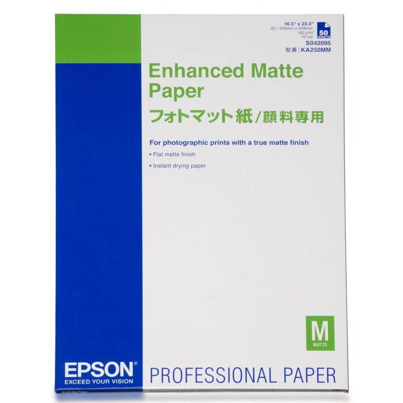 ENHANCED MATTE PAPER A2 189G/M 25 BLATT