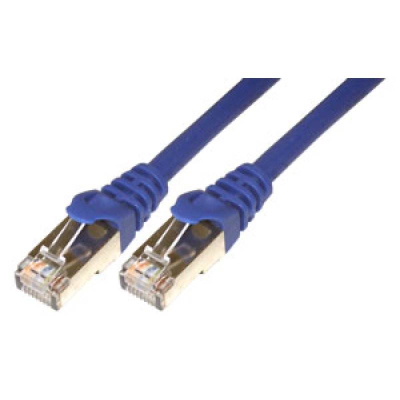 CABLERJ45 CAT 6 F/UTP-50CM BLUE