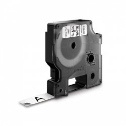 DYMO Cassette de ruban à étiqueter D1 noir/blanc,12mm x 3,5m