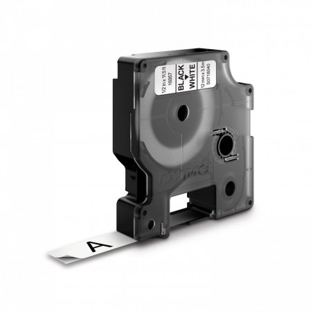 DYMO Cassette de ruban à étiqueter D1 noir/blanc,12mm x 3,5m