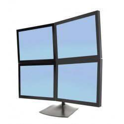 Ergotron DS Series DS100 Quad Monitor Desk Stand 61 cm (24") Noir Bureau