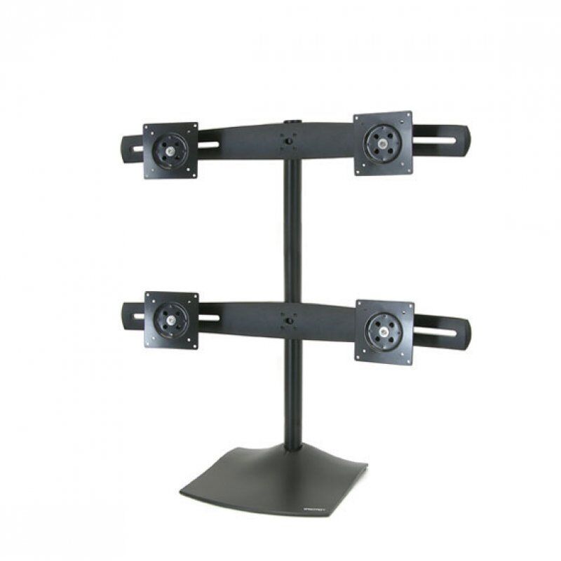 Ergotron DS Series DS100 Quad Monitor Desk Stand 61 cm (24") Noir Bureau
