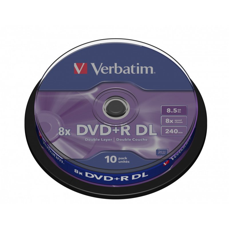Verbatim compatible - DVD+R DL x 10 - 8.5 GB - Speichermedium