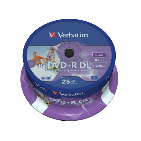 Verbatim compatible - DVD+R DL x 25 - 8.5 GB - Speichermedium