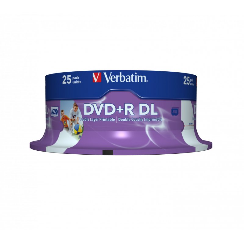 Verbatim 43667 DVD vierge 8,5 Go DVD+R DL 25 pièce(s)