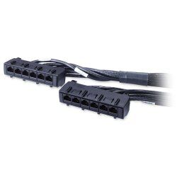 APC 50ft Cat6 UTP, 6x RJ-45 - 6x RJ-45 câble de réseau Noir 15,24 m U/UTP (UTP)