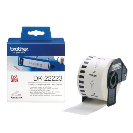 brother DK-22223 Etiquettes en continu Papier, 50mm x 30,48m