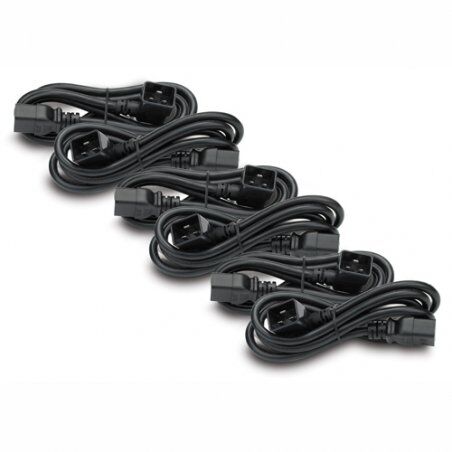 APC Power Cord Kit (6 ea), C19 / C20 (90 degree), 1.8m Black