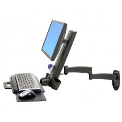 200 SERIES COMBO ARM WALL MOUNT BLACK