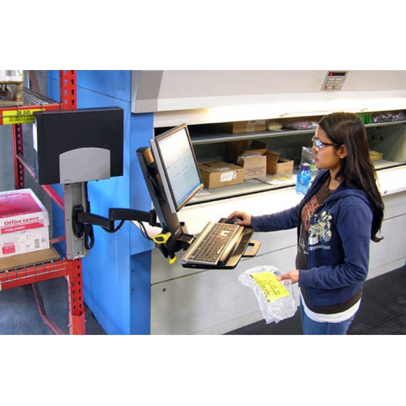 Ergotron 200 Series Combo Arm 61 cm (24") Blanc Mur