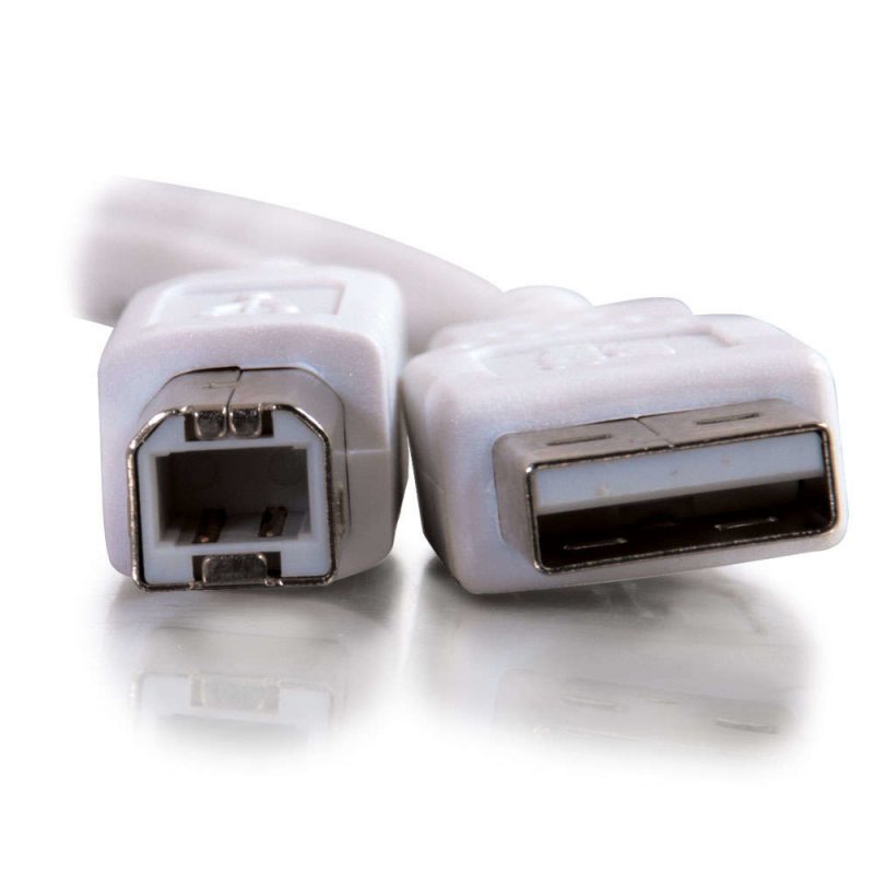 Cbl/3m USB 2.0 A/B wht