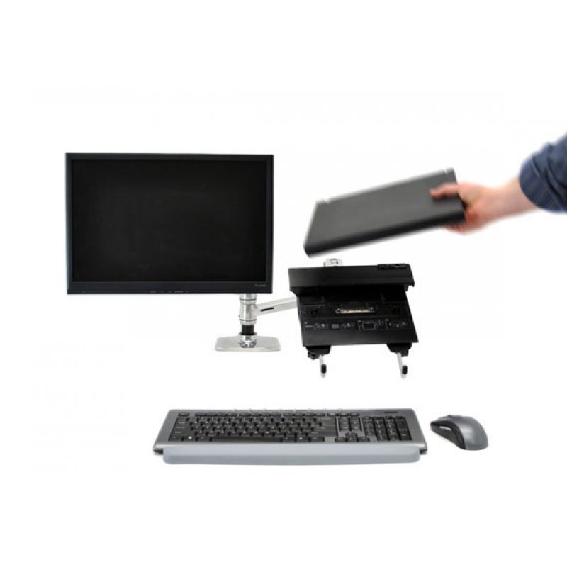 Ergotron LX Series Dual Stacking Arm 61 cm (24") Silver Desk