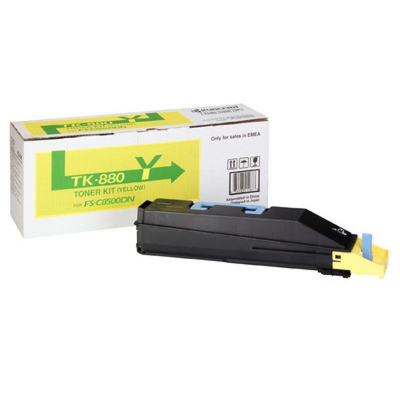 KYOCERA TK-880Y Cartouche de toner 1 pièce(s) Original Jaune