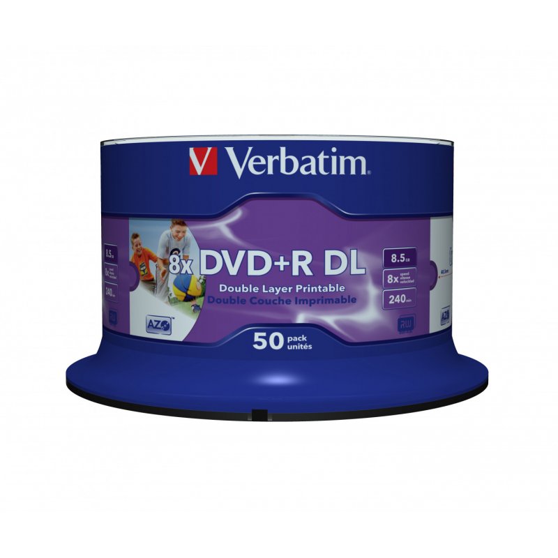 Verbatim 43703 DVD vierge 8,5 Go DVD-R 50 pièce(s)