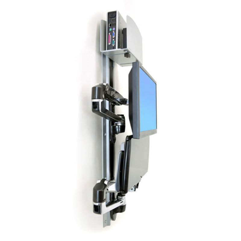 LX WALL MOUNT LCD KEYBOARD + UNIVERSAL CPU HOLDER ALUMINIUM