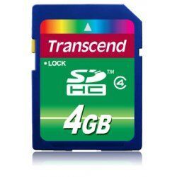 Transcend TS4GSDHC4 memory card 4 GB SDHC