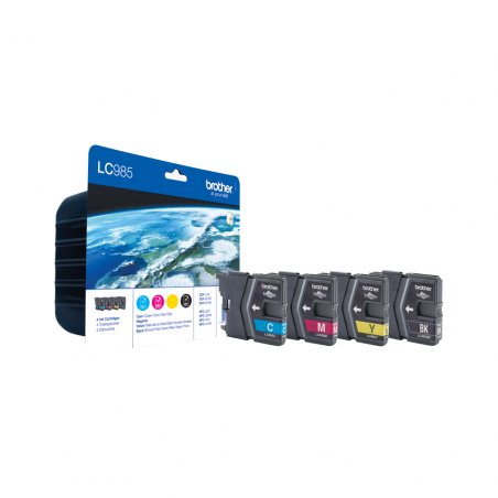 Brother LC-985VALBPDR ink cartridge 4 pc(s) Original Black, Cyan, Magenta, Yellow