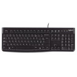 Logitech K120 Corded Keyboard clavier USB AZERTY Belge Noir