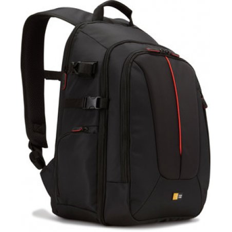 Nylon SLR Backpack full-size black/red