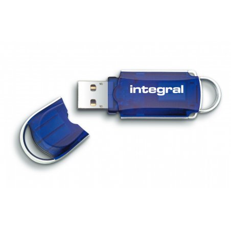 Integral 16GB USB2.0 DRIVE COURIER BLUE USB flash drive USB Type-A 2.0 Blue, Silver