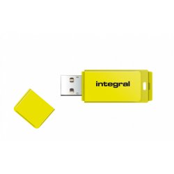Integral 32GB USB2.0 DRIVE NEON YELLOW USB flash drive USB Type-A 2.0