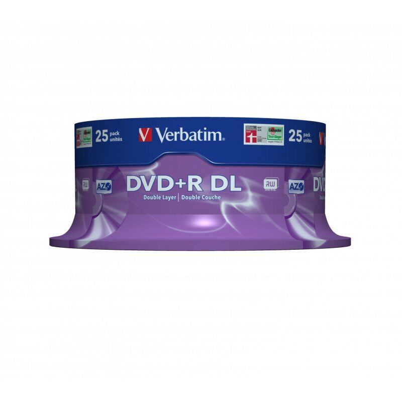 DVD+R/8.5GB 8X Matt Silver Surface Spd25