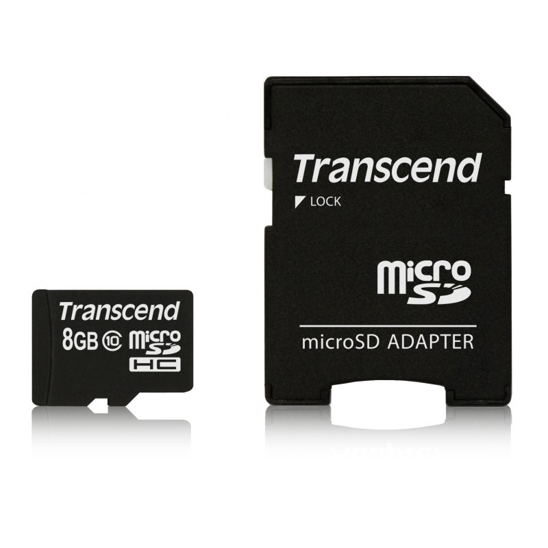 TRANSCEND Premium Carte mem. flash 8Go