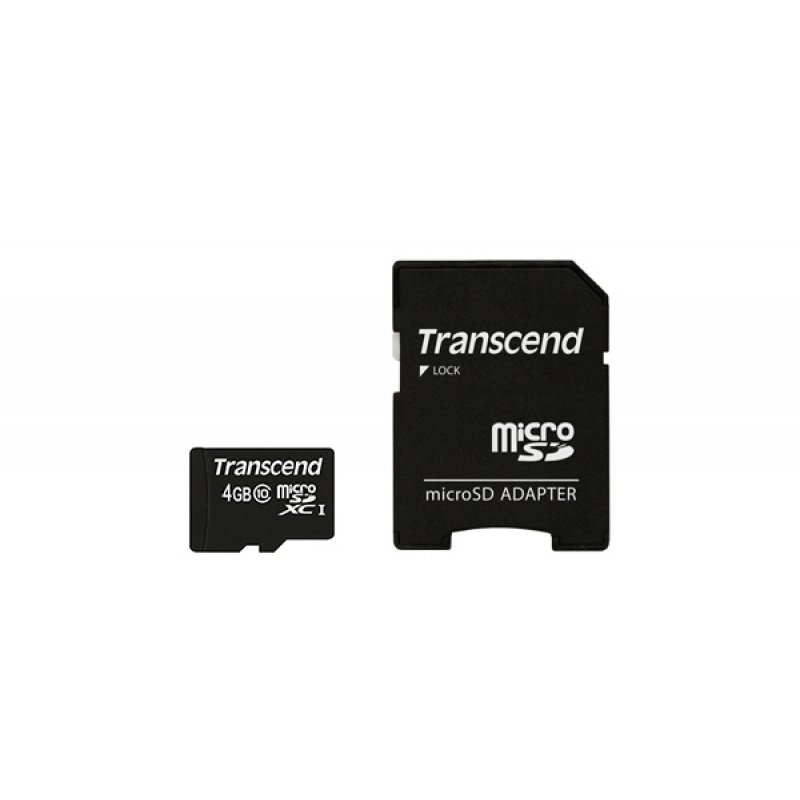 TRANSCEND Premium Carte mem. flash 4Go