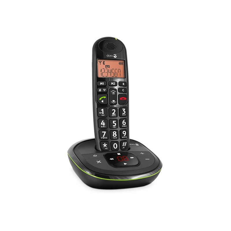 Doro PhoneEasy 105wr DECT telephone Black