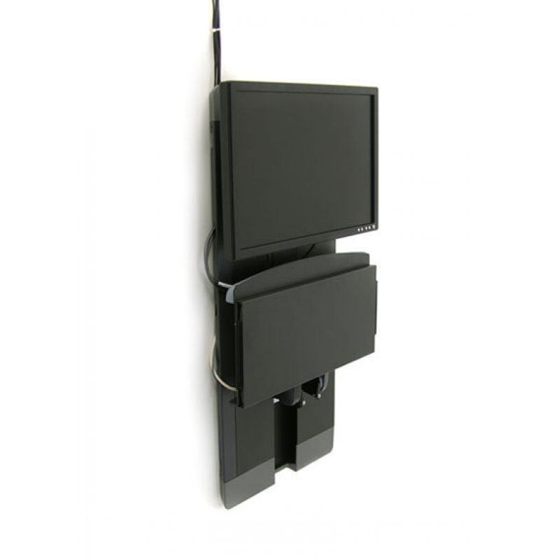 Ergotron StyleView Vertical Lift, High Traffic Areas 61 cm (24") Noir Mur