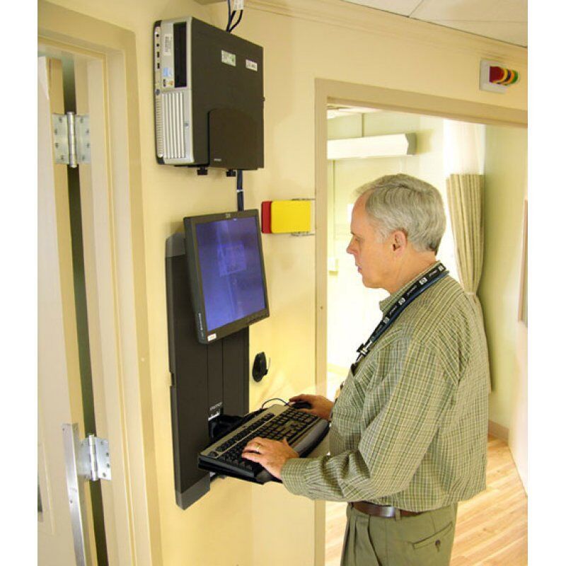 Ergotron StyleView Vertical Lift, High Traffic Areas 61 cm (24") Noir Mur