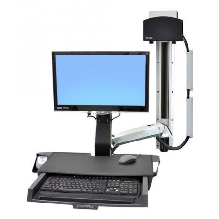 SV COMBO ARM WORKSURFACE PRE-CONFIG SMALL CPU HOLDER