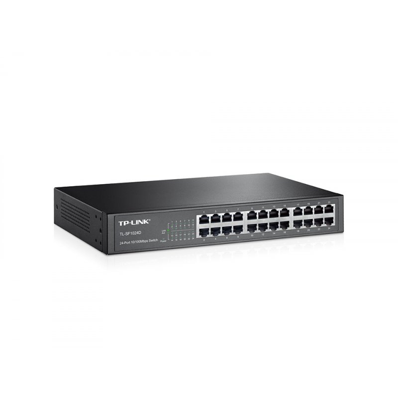 TP-Link TL-SF1024D Non-géré Fast Ethernet (10/100) 1U Noir