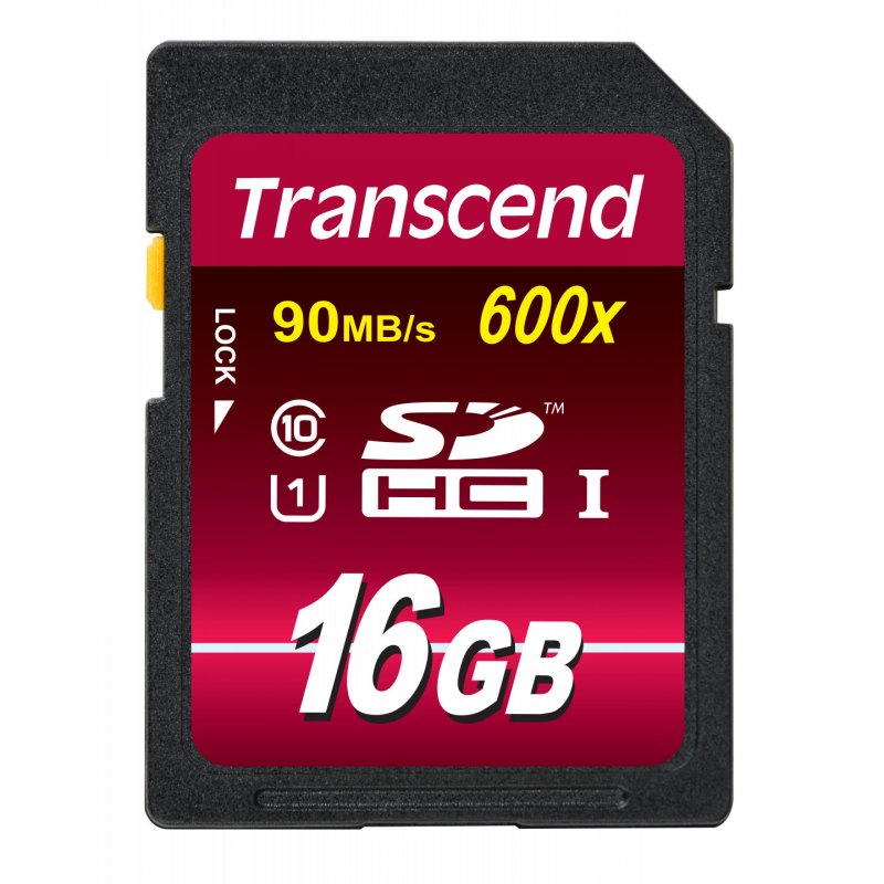 Transcend TS16GSDHC10U1 mémoire flash 16 Go SDHC MLC Classe 10
