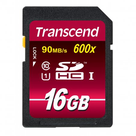 Transcend TS16GSDHC10U1 mémoire flash 16 Go SDHC MLC Classe 10