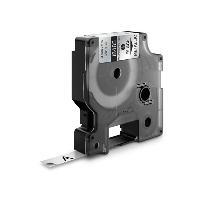 DYMO RHINO Etiquette en polyester métallique, 9 mm x 5,5 m