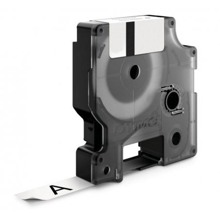 DYMO RHINO Etiquette en vinyle noir/blanc, 19 mm x 5,5 m