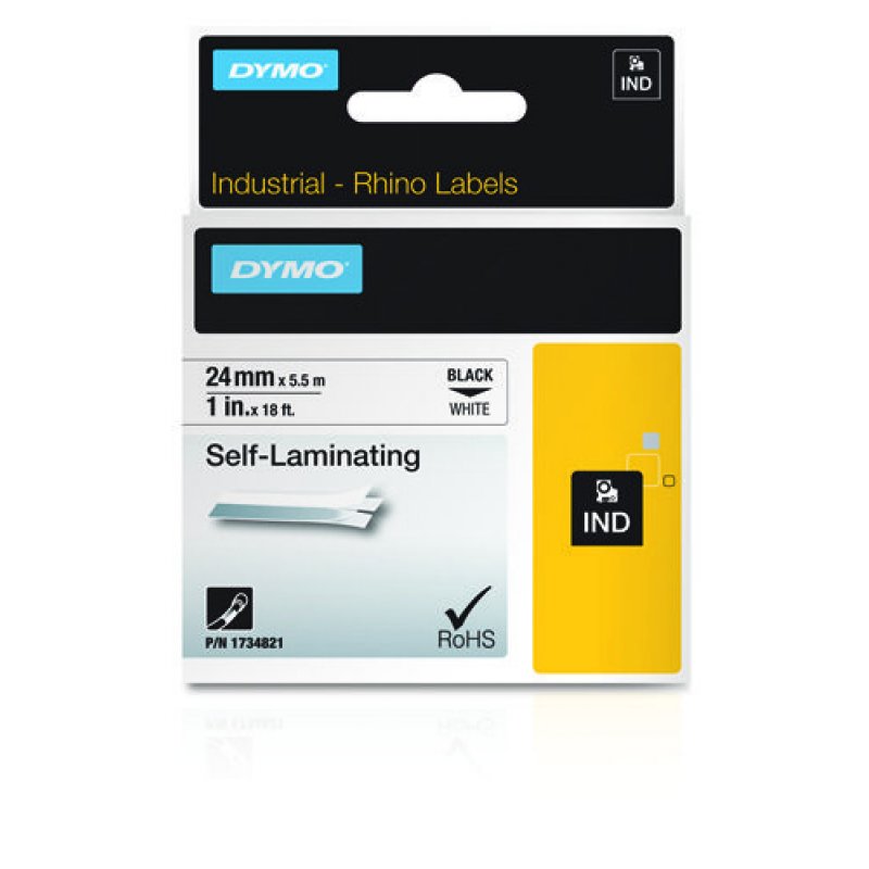 DYMO 24mm RHINO Self-Laminating Vinyl tape ruban d'impression