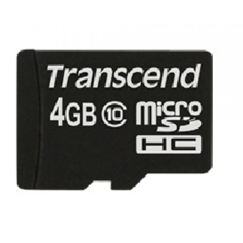 Transcend TS4GUSDC10 mémoire flash 4 Go MicroSDHC NAND Classe 10