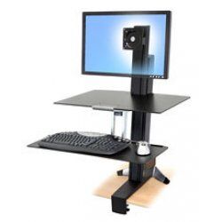 Ergotron WorkFit-S, Single HD with Worksurface+ Black Multimedia stand