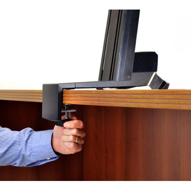 Ergotron WorkFit-S, Single HD with Worksurface+ Black Multimedia stand