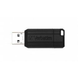 Verbatim Micro-clé USBPinStripe de 64 Go - noire