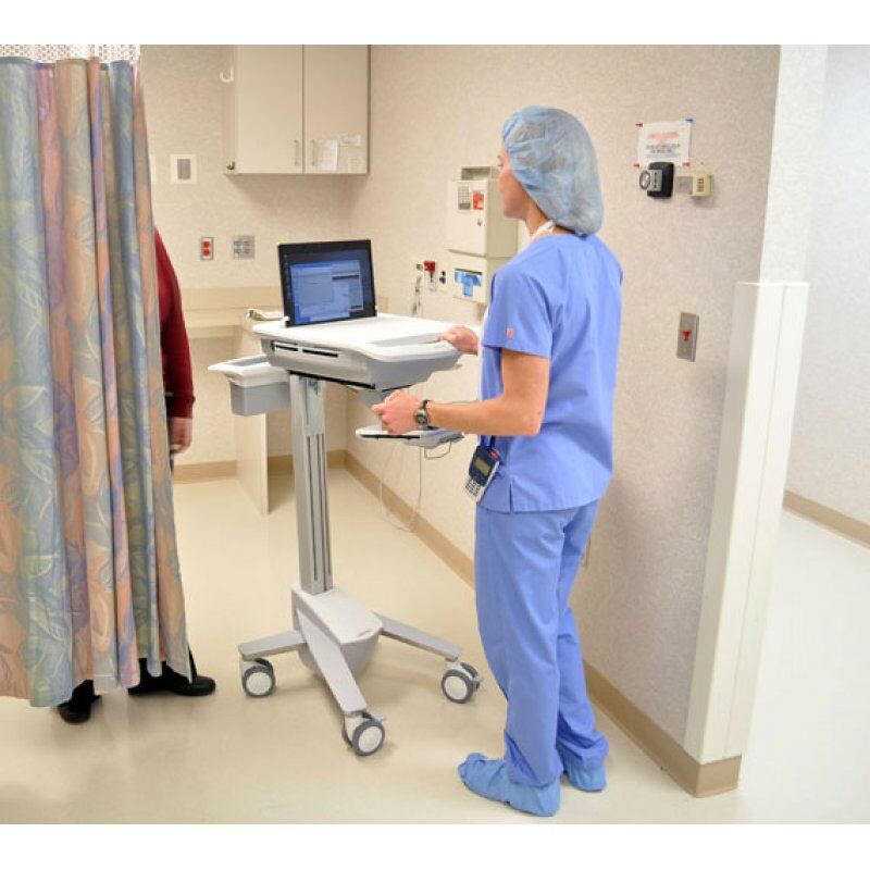 Ergotron StyleView EMR Laptop Cart Blanc Ordinateur portable Panier multimédia