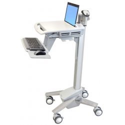 Ergotron StyleView EMR Laptop Cart, SV40 Aluminium, Gris, Blanc Ordinateur portable Panier multimédia