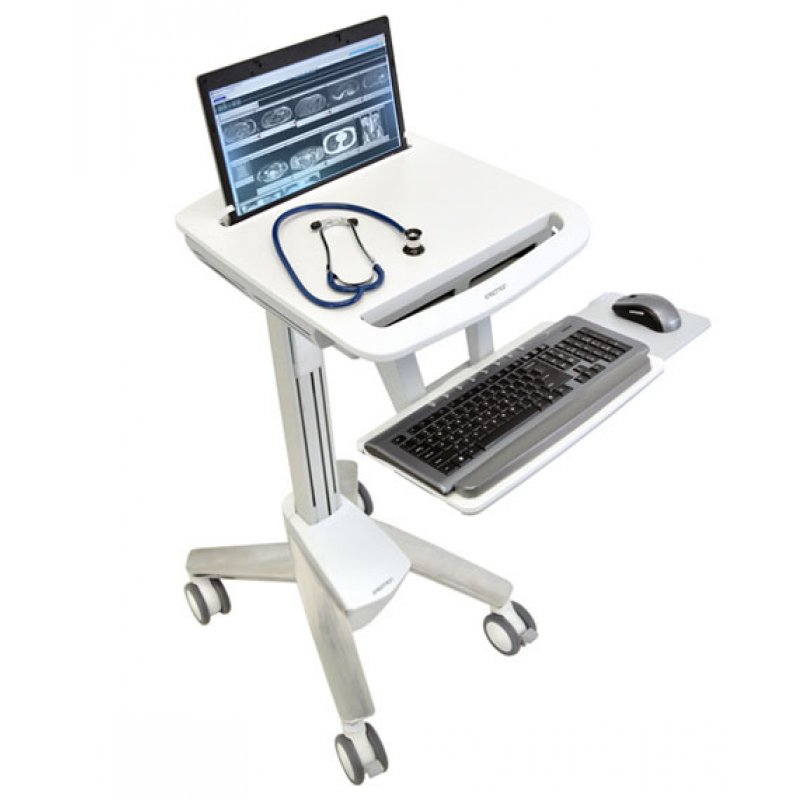 Ergotron StyleView EMR Laptop Cart, SV40 Aluminium, Grey, White Notebook Multimedia cart