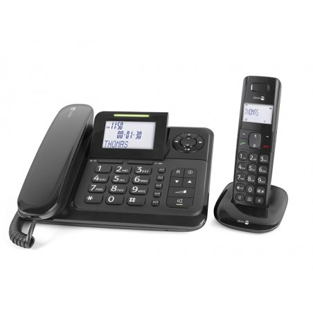 Doro Comfort 4005 Analog/DECT telephone Caller ID Black