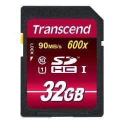 Transcend SD Card SDXC/SDHC Class 10 UHS-I 600x 32GB
